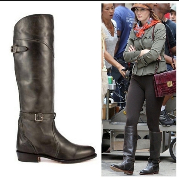 FRYE Dorado Deep Brown Tall Riding Boots - Picture 11 of 12